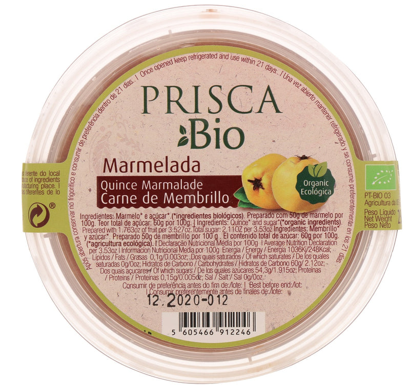Prisca Bio Organic Quince Marmalade (250g)