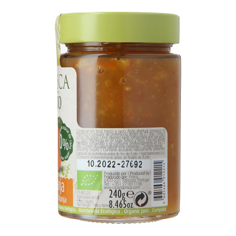 Prisca Bio Organic Orange Jam No Added Sugar (240g)